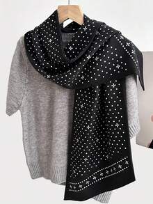 1 Piece High-End Silk Light Luxury Scarf, Premium Scarf, Long Necktie Ribbon, Versatile Double-Layered Bias-Cut Scarf, Headband, Holiday Gift - Multicolor - View 4