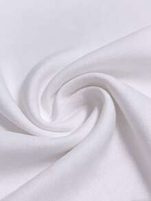 1pc Classic Black & White Waterproof Oxford Fabric, Durable Water-Resistant Fabric For Bags, Tablecloths, DIY Projects - White - View 1