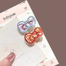 4pcs/Set Cute Butterfly Hair Clips, Side Bangs Hairpins - Multicolor - View 13