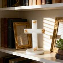 带底座十字架模具，带底座十字架蜡烛模具，硅胶树脂模具，适用于蜡烛、肥皂、香薰珠、树脂粘土吊坠、DIY工艺品、蜡烛圣诞礼物 - Cross with Base Mold - 查看 3