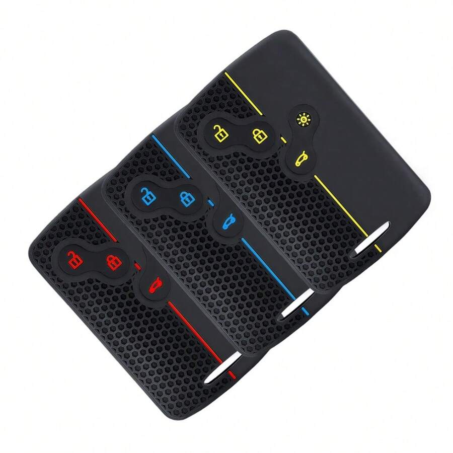 4 Buttons Silicone Car Key Case Cover For Renault Duster Captur Clio Logan Megane 1 2 3 Koleos Scenic Nema Fluence Zoe Accessory - A - View 1
