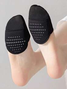 1/4 Pairs Women Anti-Skid Forefoot Invisible Thin Half-Toe Socks, Low-Cut Casual Socks, Summer - Multicolor - View 9