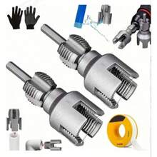 2pcs/Set Internal & External Thread Repair Tool, Compatible With 4/6mm NPT Pipe Tap, Aluminum Alloy Thread Repair Kit For PPR/PVC/Copper Pipe, Non-Slip Handle - Wire Splitting Tools - View 7