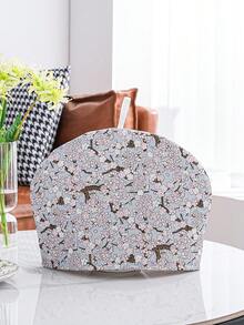1pc Floral Fabric Insulated Tea Pot Cover, Cotton Dessert Tray Lid - Multicolor - View 4
