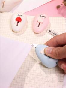 [Custom] New Portable Household/Office Parcel Opener, Handmade Paper Cutting Knife, Student Dorm Stationery Knife, Retractable Protective Design, Heart-Shaped Retractable Button, Ergonomic Parcel Opener - Multicolor - View 8