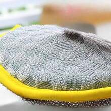 This Double-Sided Sponge Can Be Hung For Various Applications. The Sponge Is Soft And Protects Items, While The Frosted Side Removes Dirt. - A - 查看 8