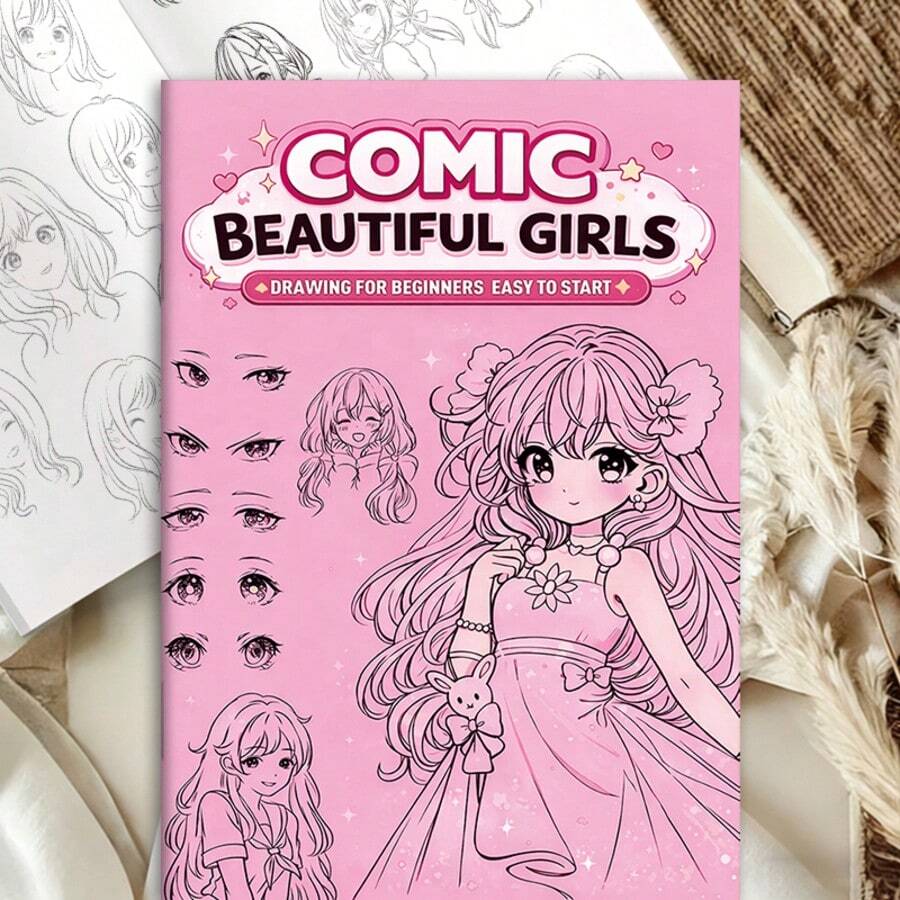 32 Pages Anime Character Line Drawing Book, Anime Character Line Drawing Beginner's Guide, Anime Girl Line Drawing Sketchbook, Easy Outline Sketching, Includes Clear Outline Templates, Provides Tracing Techniques And Color Mixing Material Practice, High-Quality Sketch Paper - Suitable For Boys And Girls Ages 3+, Beginner Artists And Cartoonists, Step-By-Step Instruction - Great For Home Learning, Art Class And Professional Practice.