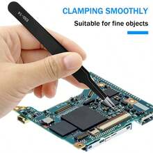 Industrial Precision Stainless Steel Tweezers Set Anti-Static ESD Maintenance Tools Curved Straight Tweezers Repair Tools - Multi-piece Set - View 3