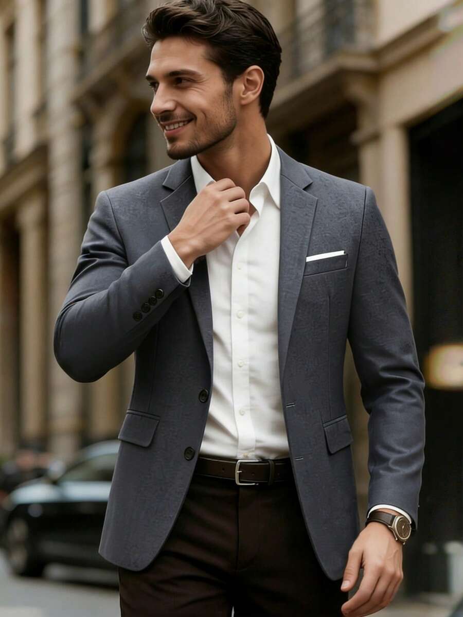 男士西装，休闲西装外套，单件西装上衣，基础款西装，优雅商务休闲正式派对装扮，男士礼物