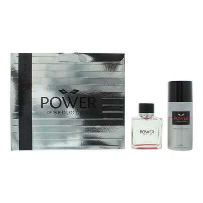  Antonio Banderas Power Of Seduction Mens 100ml EDT Deodorant 2 Piece Gift Set: