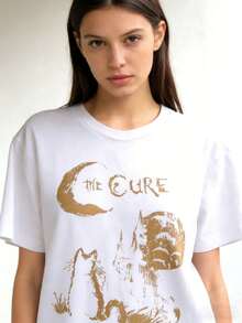 [Lunar Apex]Cure Tee, 90s Alt Rock, Unisex Shirt, Music Gifts, Lover Gifts, Cure Fan Gifts, Band Tee, Cure Graphic Tee100 Comfortable Cotton-Shirt - 白色 - 查看 8