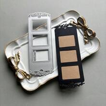 1 buah Cetakan Pemotong Berbentuk Pita Vintage, Cocok untuk Scrapbooking dan Kerajinan Tangan, Templat Embossing DIY, Alat Pembuatan Kartu Buatan Tangan dan Kartu Hadiah - A - View 8