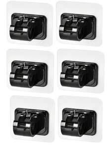 5pcs No Drill Wall Hooks, Hanging Hooks For Bathroom, Bedroom, Closet, Entryway - Black - View 12