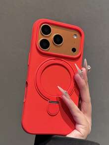 Magnetic Wireless Charging Soft Silicone Protective Case For IPhone 17 Air 17 16 15 14 13 12 11 Pro Max 16e - Red - View 7