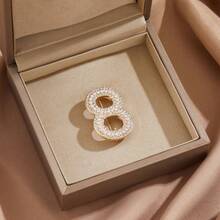 1pc New Rhinestone Number Brooch, Luxury Elegant Lucky Number Brooch, Pearl & Diamond Decor Brooch - Multicolor - View 16