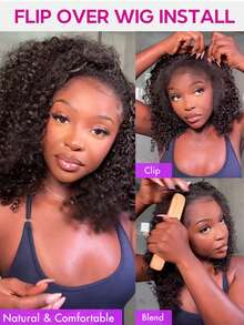 Tinashe Tóc giả nửa đầu xoăn bồng bềnh, tóc giả lật ngược 3 trong 1 không cần keo dán, tóc thật, lắp đặt nhanh, mũ thoáng khí, tóc giả Remy, tóc thật Brazil, đường chân tóc tự nhiên, tóc xoăn, trang phục Halloween cho nữ, móng tay Halloween, tóc giả không cần keo dán, tóc thật, cosplay Halloween, tóc cổ tích, tóc nàng tiên cá, tóc giả đen, phụ kiện tóc. - SNatural - Xem 12