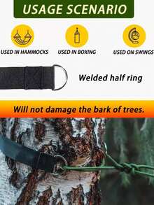 50cm Adjustable Heavy Duty Suspension Strap With Carabiner, Suitable For Home Gym, Yoga Ball Storage, Outdoor Hiking Equipment - Multicolor - View 3