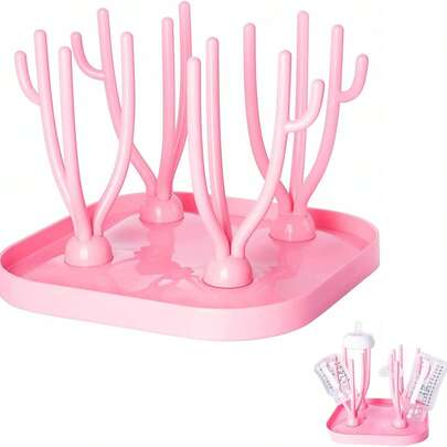 Escurridor para biberones - Un soporte de secado exclusivo para biberones, tetinas, vasos, piezas de extractores de leche y accesorios; cuenta con un diseño de gran capacidad que ahorra espacio.