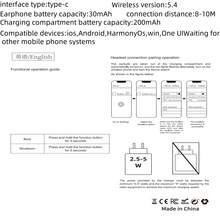 2025新款真无线耳机 | 舒适睡眠耳机，HiFi低音，立体声高清通话，可充电锂电池，USB Type-C充电 | 兼容安卓和iOS设备，降噪模式 - 查看 12