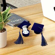 1pc Graduation Cap Shaped Jewelry Box, University Graduation Gift, Badge Pendant, Jewelry, Earrings, Necklace Storage Box, Student Birthday Gift Box - Multicolor - View 6