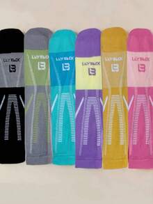 1/6 Pairs Anti-Slip Shock Absorbing Sweat-Wicking Running, Jumping Rope, Fitness Knee Pads - Multicolor - View 11