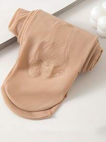 1/3 Pairs Women's 15mmHg Compression Pantyhose, Foot Grip Silicone, Graduated Compression Shaping Legs And Butt, Ultra-Thin Semi-Sheer Tights, Available In Black, Apricot, Coffee And Other Colors, Elegant, Comfortable And Skin-Tight, Smooth Sheer Pantyhose, Women's Compression - Multicolor - View 19