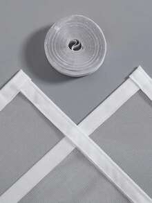 Customizable Zipperless Mesh Curtain Net, Mosquito-Proof Screens, Home Window Curtain Hooks, Self-Adhesive Invisible Mosquito Net - 1pcs - View 10