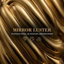 金色波浪纹耳环，可爱复古不规则形状耳钉，适合女性和年轻女孩佩戴 - 金色 - 查看 10