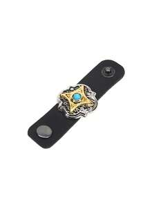 1pc Western-Style Scarf Clips, Ring For Neckwear, Headscarf Buckle,Slide Fastener And Securing Loop – Versatile Vintage Decorative Accessories For Men, Neckwear Accessory, Scarf Holder, Stylish Fastener - Multicolor - View 13