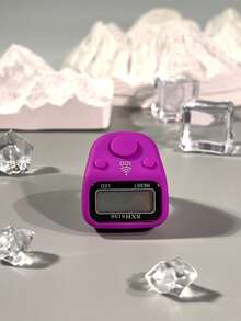 Mini Ring-Shaped Digital Counter, 5-Digit Precise Counting, LED Backlight, Reset/Week Function, Dedicated For Muslim Tasbeeh Prayer Counting - Multicolor - View 22