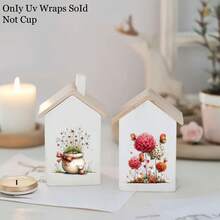 32pcs/Set Spring Dreamy Floral UV-DTF Transfer Sticker Set | High Quality, Scratch-Resistant, Easy To Use On Cups, Bottles, Laptops And Crafts | Creative Floral Patterns, Long-Lasting Adhesive, Home Decor, Hobby - Multicolor - View 5