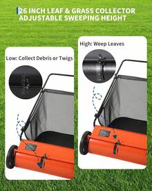 Cleaning Cart & Accessories - Orange and Black - View 7
