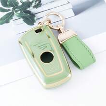 1个时尚汽车钥匙扣套，适用于宝马1系、3系、5系、7系、X1、X3、X4、X5、F10、F15、F16、F20、F30、F18、F25、M3、M4、E34 - D款 - 查看 16