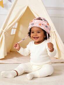 1顶防摔婴儿帽，幼儿学步安全防护头盔，适合8-36个月大的婴儿 - 粉色 - 查看 10