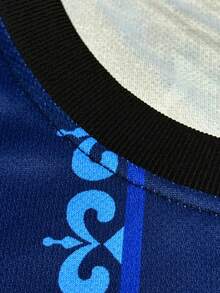 2026年意大利世界杯足球赛T恤，意大利男士及青少年运动上衣和户外运动服，舒适圆领T恤，专业运动服，休闲服饰，适合观看意大利足球比赛、训练和健身，是送给男士和女士的理想礼物。 - 藍色 - 查看 4