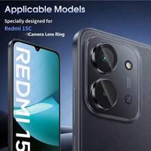 1 miếng dán màn hình Hawk Eye, phù hợp với Redmi 15/15C, miếng dán bảo vệ màn hình cường lực có vòng kim loại, miếng dán bảo vệ màn hình HD độc lập, miếng dán bảo vệ màn hình, miếng đệm bảo vệ màn hình, chống trầy xước và chống mài mòn, kính cường lực siêu mỏng chống trầy xước, miếng dán bảo vệ màn hình camera bằng kính cường lực 9H có vòng kim loại, có định vị để dễ dàng lắp đặt, phụ kiện điện thoại thời trang - Nhiều màu - Xem 6