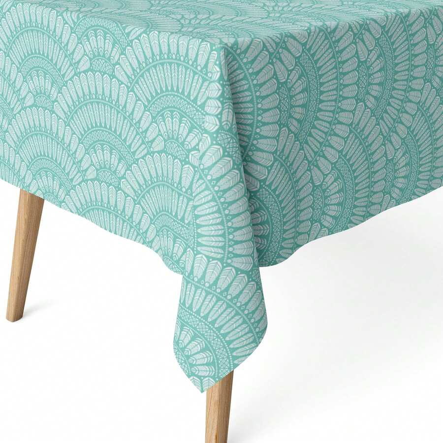 Kiva Stain-Resistant Resinated Tablecloth, Extra Soft To The Touch And Waterproof, Sizes From 100x140 To 300x140 Cm And Round 140 Cm - Easy-Clean Stain-Resistant Tablecloth - Available In 12 Designs - 選項 3 - 查看 1