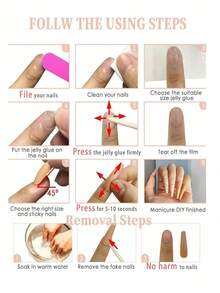 10片装（脚趾甲）高品质闪亮绿色猫眼手工制作，适合日常佩戴和夏季派对，配有果冻胶和摩擦条。 - 墨綠色 - 查看 10