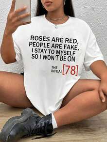 Camisetas de Verano Oversized para Mujer, Camisetas Gráficas para Mujer, Camisetas de Color Sólido Casuales para Mujer, Camisetas Estampadas de Cuello Redondo de Talla Grande, Adecuadas para el Hogar, Deportes y Compras, Suaves y Cómodas, Adecuadas para Usar en Primavera y Verano, Camisetas para Mujer, Regalos para Mujer. - Blanco - Ver 1