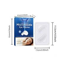 1 Pair White Comfortable Breathable Face Stickers With Self-Adhesive Backing - Multicolor - View 2