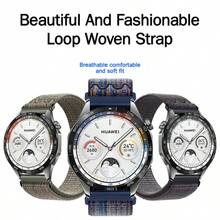 1PC 22mm Nylon Loop Watch Band Compatible With Samsung Galaxy Watch 6 5 4 Galaxy Watch 4 Classic 6 Classic And Galaxy Watch 5 Pro - 22mm - View 1