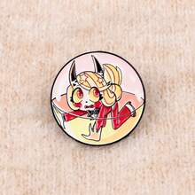 Cute Anime Figures Enamel Pins Cartoon Animals Brooch Pin Lapel Pin Badge On Backpack Clothing Accessories Fashion Jewelry Frineds Gifts - Black - View 11