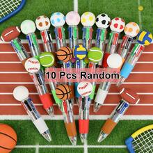 1/5/10/15 Pcs Sports Series 4-Color Ballpoint Pens: Featuring Sports Themes-Soccer, Basketball, And Football-These Stylish 4-Color Ballpoint Pens Make Great Gifts For Sports Enthusiasts, Students, And Colleagues, And Are Perfect For Christmas And Other Holidays. - Balls - View 11