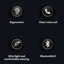 Monster MQO37 无线蓝牙 6.0 降噪耳机，Hi-Fi 立体声音乐，高清通话，IPX5 防水运动耳机带麦克风 - 查看 4