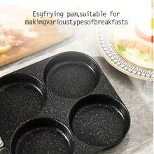 Four-In-One Non-Stick Omelette Pan, Multi-Purpose In One Pot, Cast Iron Material, Uniform Thermal Conductivity, Not Easy To Deform, Dishwasher , Suitable For Pancakes, Omelettes And Other Purposes - Black - View 9