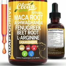 Organic Maca Root Liquid Drops With Ashwagandha, Fenugreek, Beet Root And L-Arginine Liquid Multivitamin For Women And Men - Adapto Drive Supplement - 200克 - 查看 1