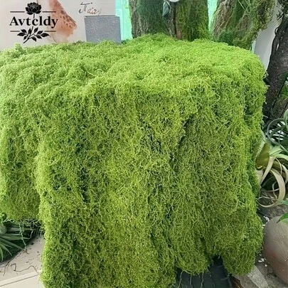 100g Outdoor Artificial Green Plant, Coverage Area [Approx. 11 Sq.M]. 8 Inch / 47.24 Inch [AVTCLDY] Large Artificial Moss Mat - Realistic Green Leaves, Suitable For Indoor/Outdoor Landscape Design, Garden Decor, Easy To Trim, Deep Green, Perfect For Creating Natural Scenery And Beautifying Gardens. | Realistic Texture | Multifunctional Decor, Moss Decoration