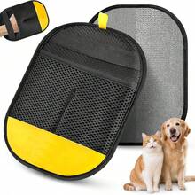 2-In-1 Pet Grooming Glove, Efficient Pet Hair Remover Glove,Gentle Pet Hair Remover Mitt For Dog Cat, Reusable Fur Removal For Furniture Sofa Carpet - View 6