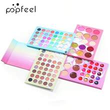 POPFEEL 121色彩妆盘,包含唇膏、眼影、修容、遮瑕四合一多功能彩妆套装,适合初学者 - 金色 - 查看 10