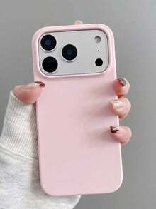 Minimalist Pink Solid Color Fashion Phone Case Compatible With IPhone 17 Pro Max/17 Pro/17 Air/17/16 Pro Max/16 Pro/16/16 Plus/15/15 Pro Max/15 Pro/15 Plus/11/12/13/14 Pro Max/12 Pro/12 Pro Max/13 Pro/13 Pro Max/7 Plus/14 Pro/14 Pro Max/14 Plus, Soft Shell, Creative Design For Men And Women Spring Gift Birthday Party - style1 - 查看 8